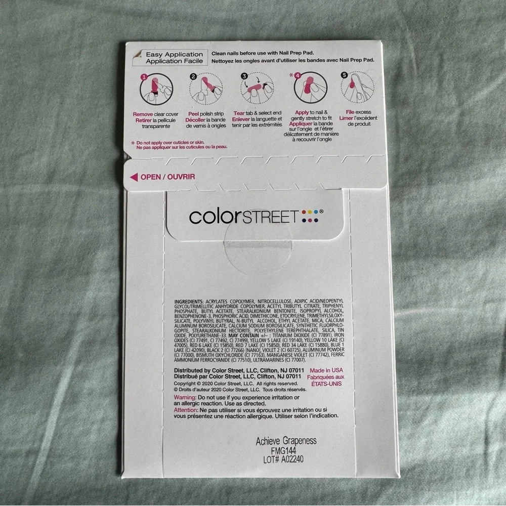 *Retired* Color Street: Achieve Grapeness (Petite) | Purple Gradient Glitter - Picture 4 of 14